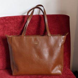 Preloved Radley London Greyfriars Gardens Tote Bag in Tan/ Brown Leather